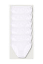 Women's White 6 Pack Bikini Panties ELF568T0635CCM6 - Swordslife