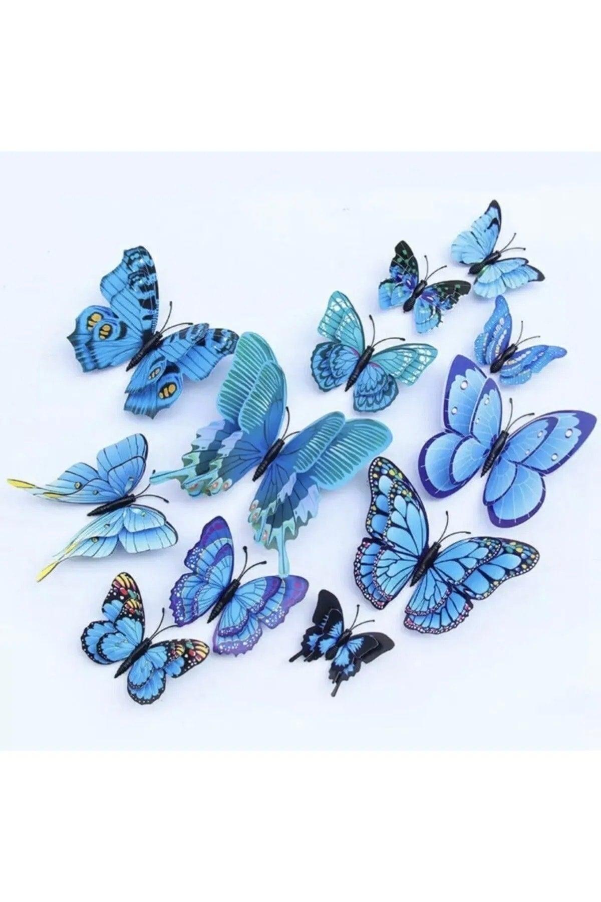 Double Winged Butterfly Custom Butterflies 3d Three-dimensional Wall And Fridge Ornament - Swordslife