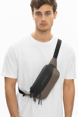 Benetton Men'S Waist Bag Khaki Bnt926