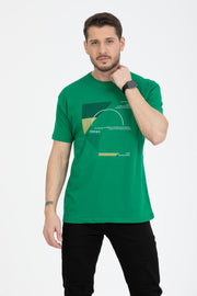 Men'S Printed T-Shirt Regular Fit Benetton