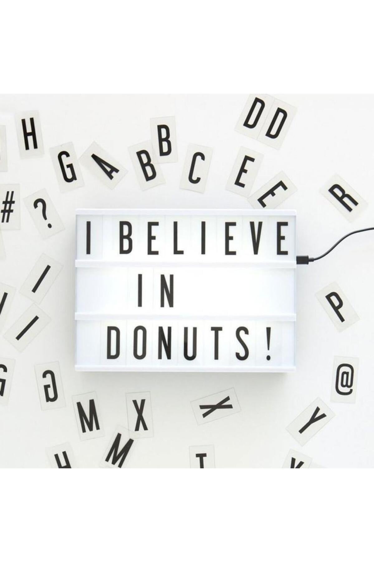 Light Box Led Display With Cinematic Letters Illuminated Message - Medium