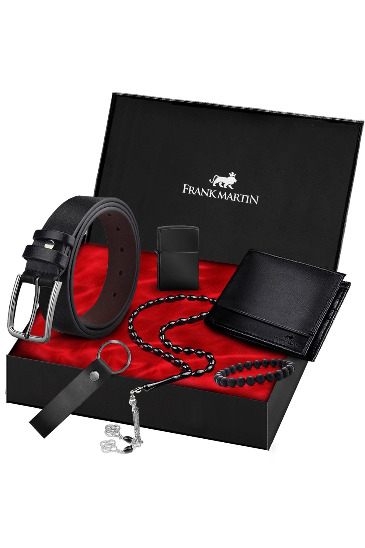 Men's Wallet Belt Keychain Gift Set 60-002