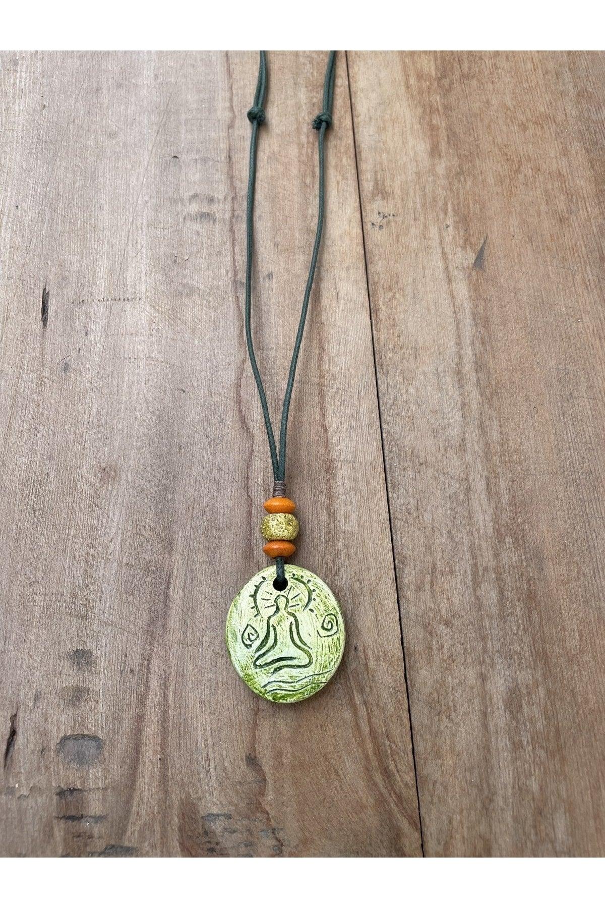 Ceramic Design Necklace, Bohemian Ethnic Style Necklace, Design Necklace, - Swordslife