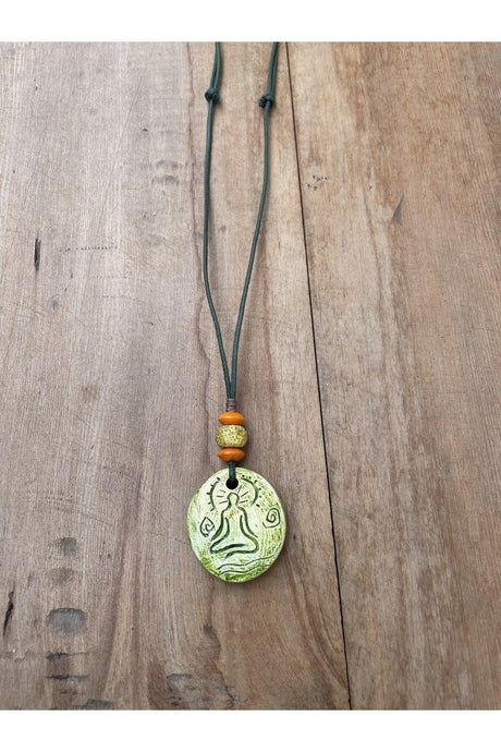 Ceramic Design Necklace, Bohemian Ethnic Style Necklace, Design Necklace, - Swordslife