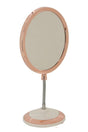 Makeup Shaving Mirror Oval Mirror, Magnifying Double Sided Table Top, 3x Magnifying Makeup Mirror - Swordslife