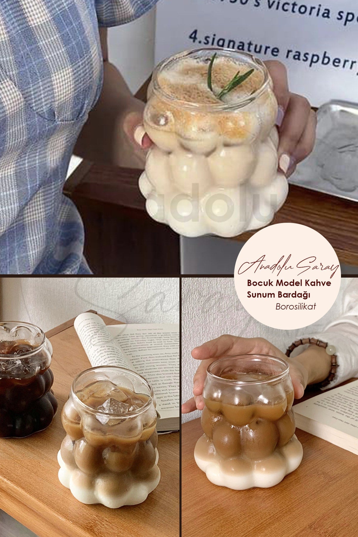 Heat Resistant Borosilicate Bead Shaped Cup | Coffee And Presentation Glass | Borosilicate Glass