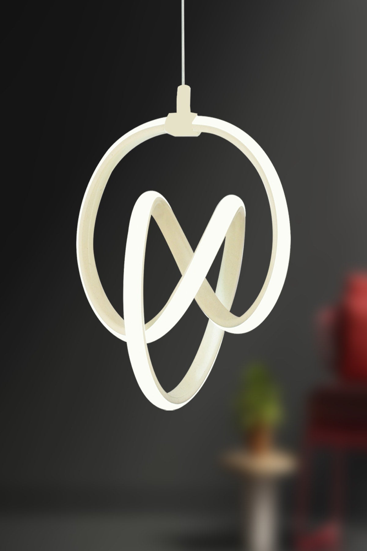 Venita Cream Modern Pendant Lamp Led Chandelier White Light Living Room Kitchen Room Led Chandelier
