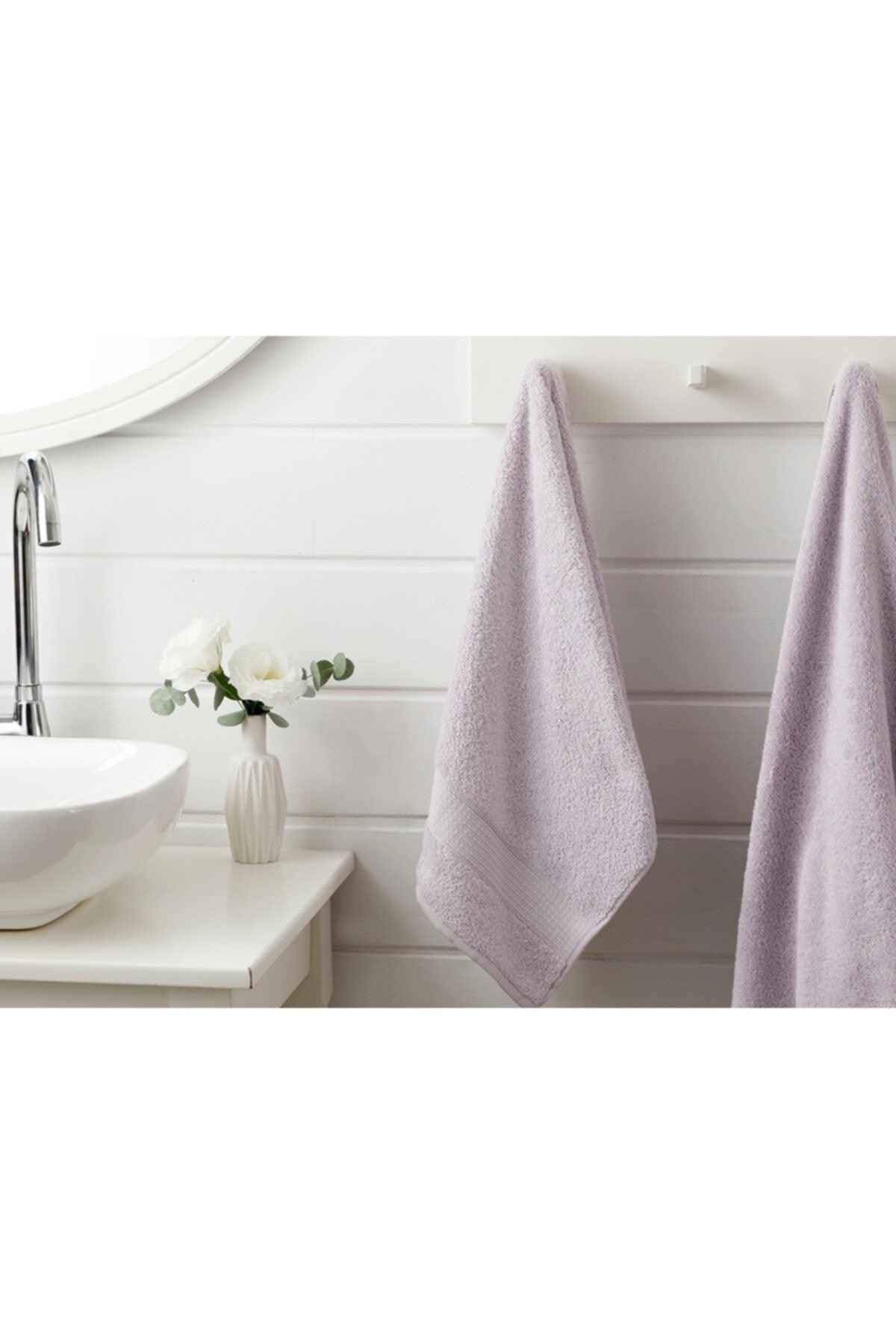 Pure Basic Face Towel 50X90 Cm Lilac - Swordslife