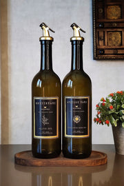 Wooden Stand Amber Black Gold 2 Pack 750 Ml Olive Oil Oil Bottle Oil Pot Oil Holder