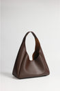 Women's Bitter Brown Faux Leather Zippered Interior Compartment Hand And Shoulder Bag - Swordslife