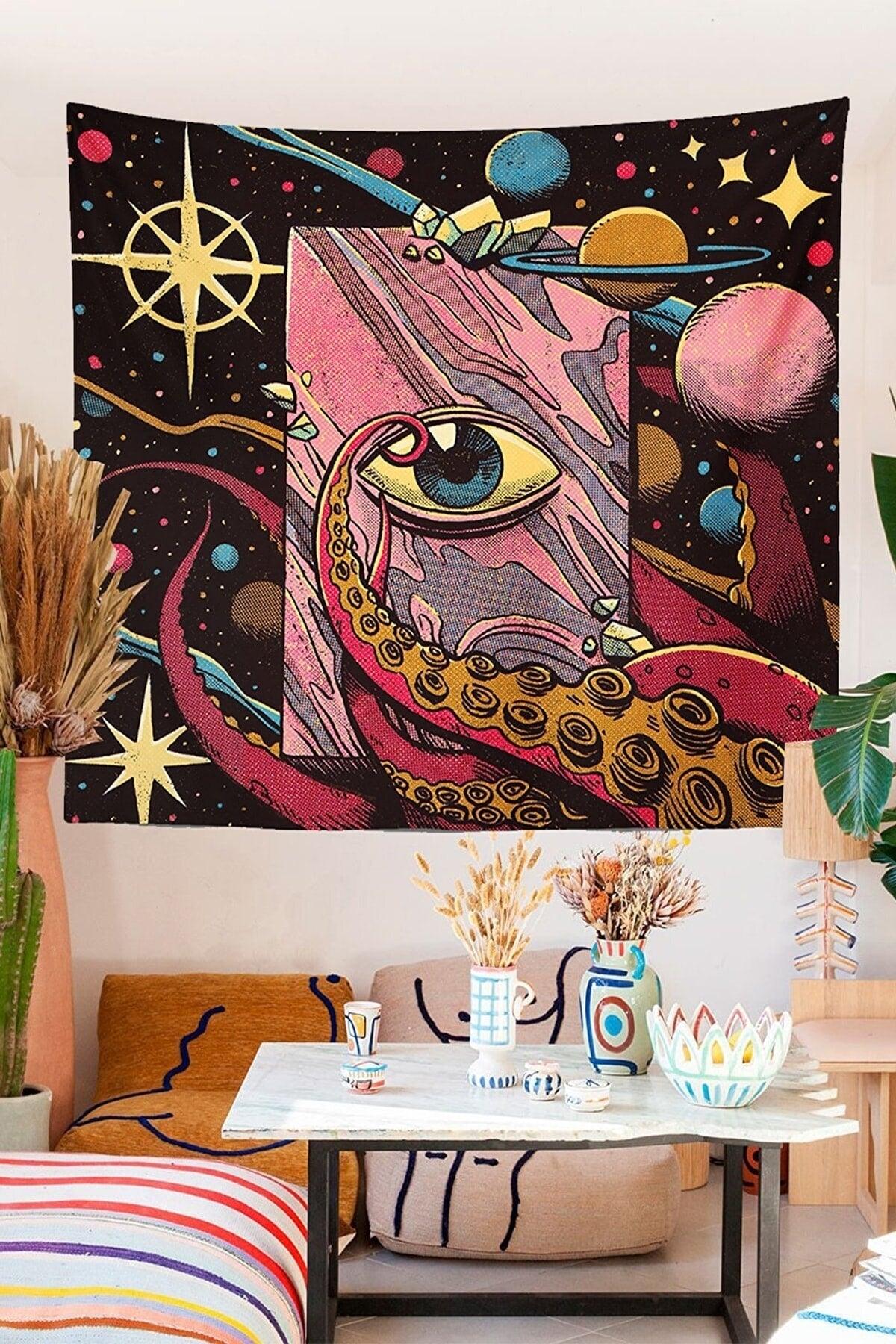 Eye Psychedelic Wall Covering Rug - Swordslife