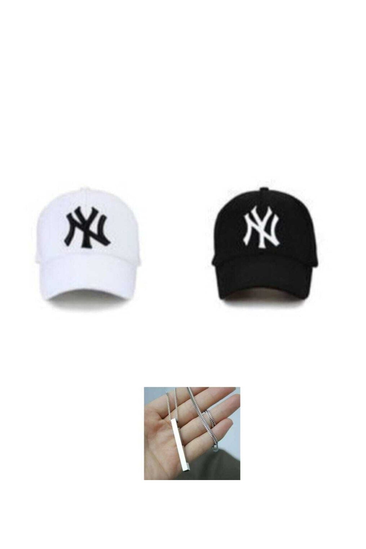 2-Pack Combination W Model Worn Hat And Necklace Emka