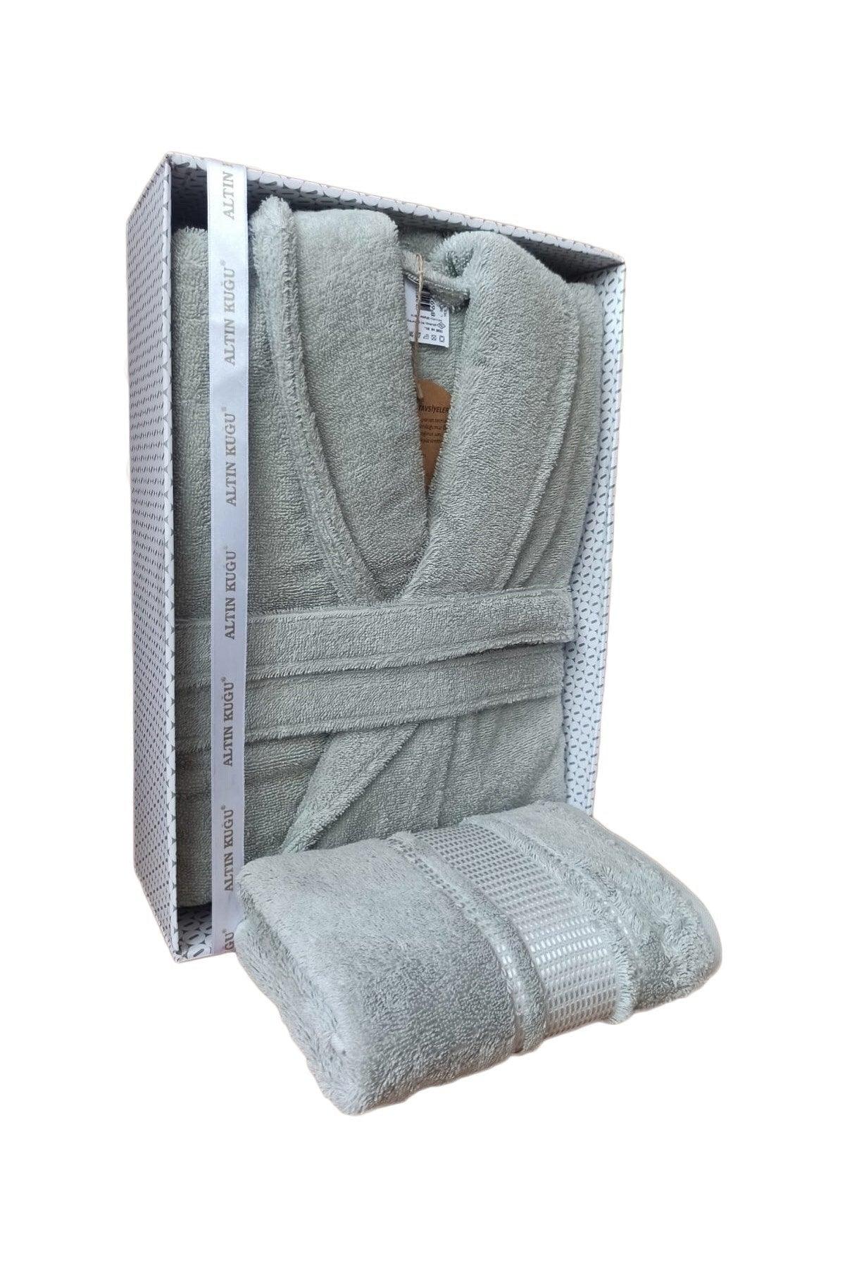 Colorist Salyaka Bathrobe + Head Towel- Green - Swordslife