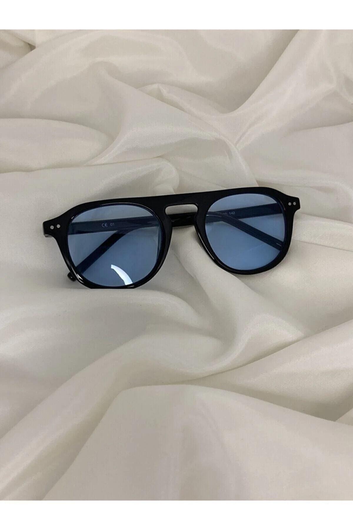 Vintage Huge Blue Sunglasses - Swordslife