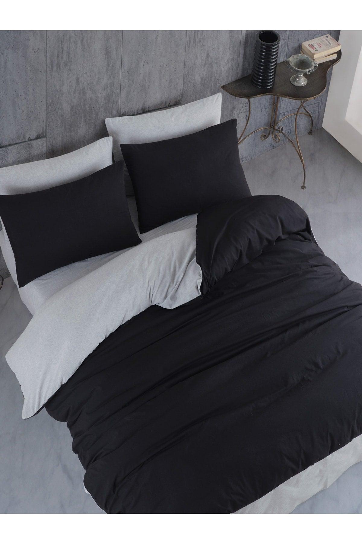 Duvet Cover Set Single Black-gray - Swordslife