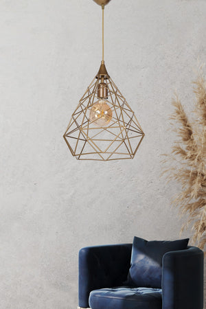 Croix Raye Gold Pendant Lamp Large Chandelier Mtla-46