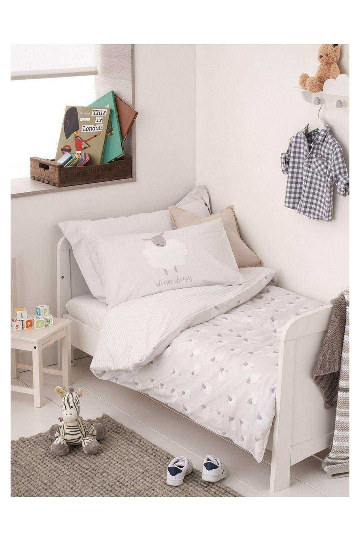 Cute Lambs Kids Baby Duvet Cover Set 100X150