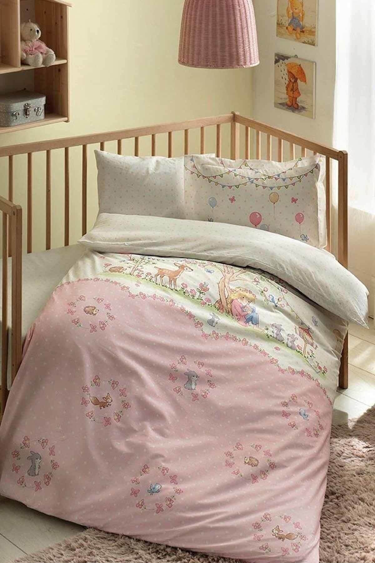 Organic Bio Baby Duvet Cover Set - Candy Pink