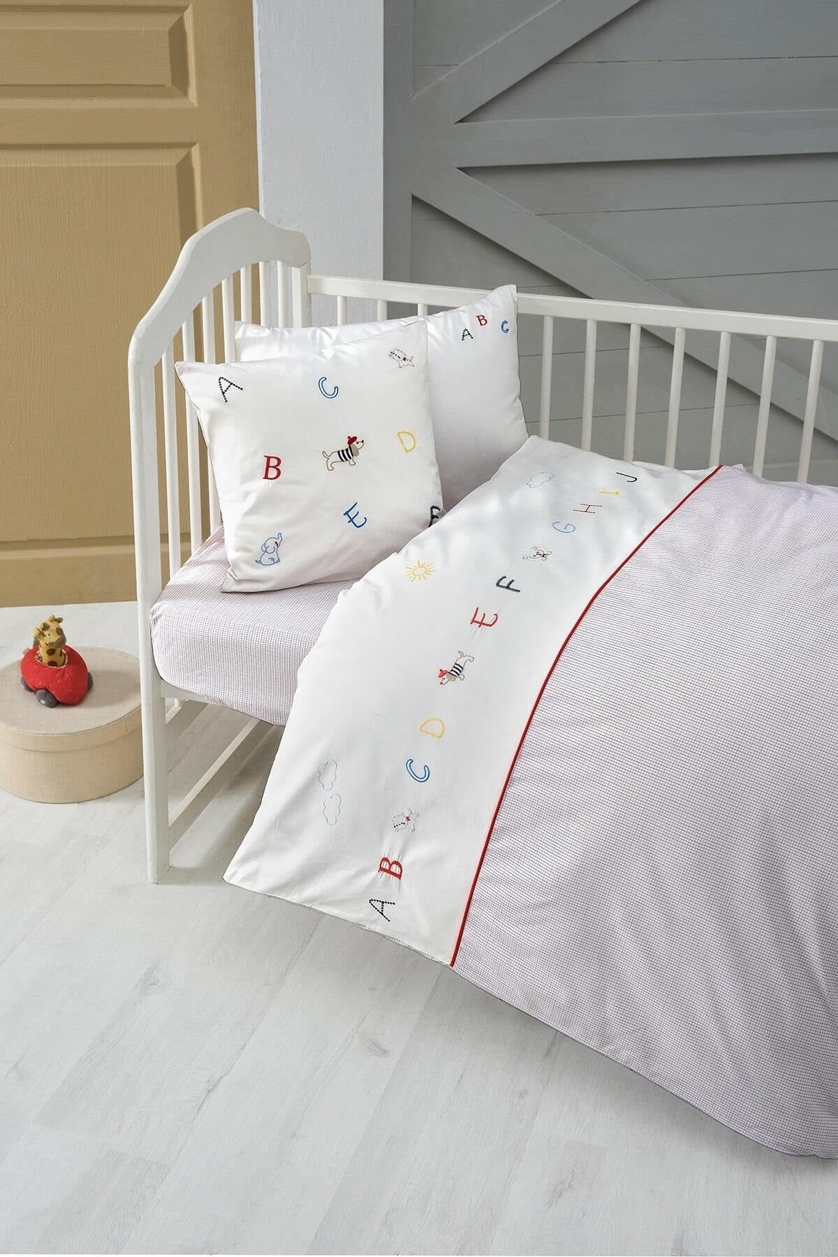 Alphabet Baby Duvet Cover Set With Linen 100*150