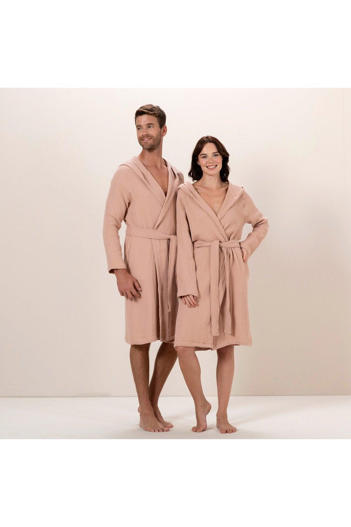 Armin Unisex Bathrobe Dark Salmon - Swordslife