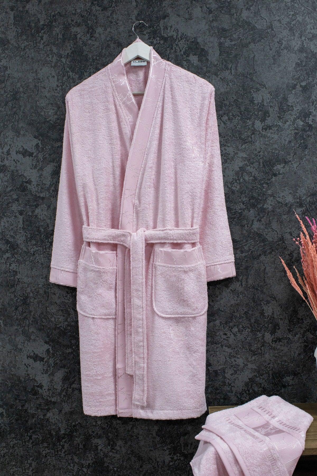 Bamboo Kimono Women's Bathrobe + 50x90 Head Towel - Swordslife