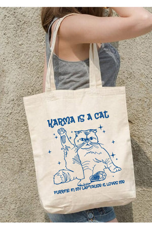Karma Is A Cat Taylor Swift Tote Tote Bag