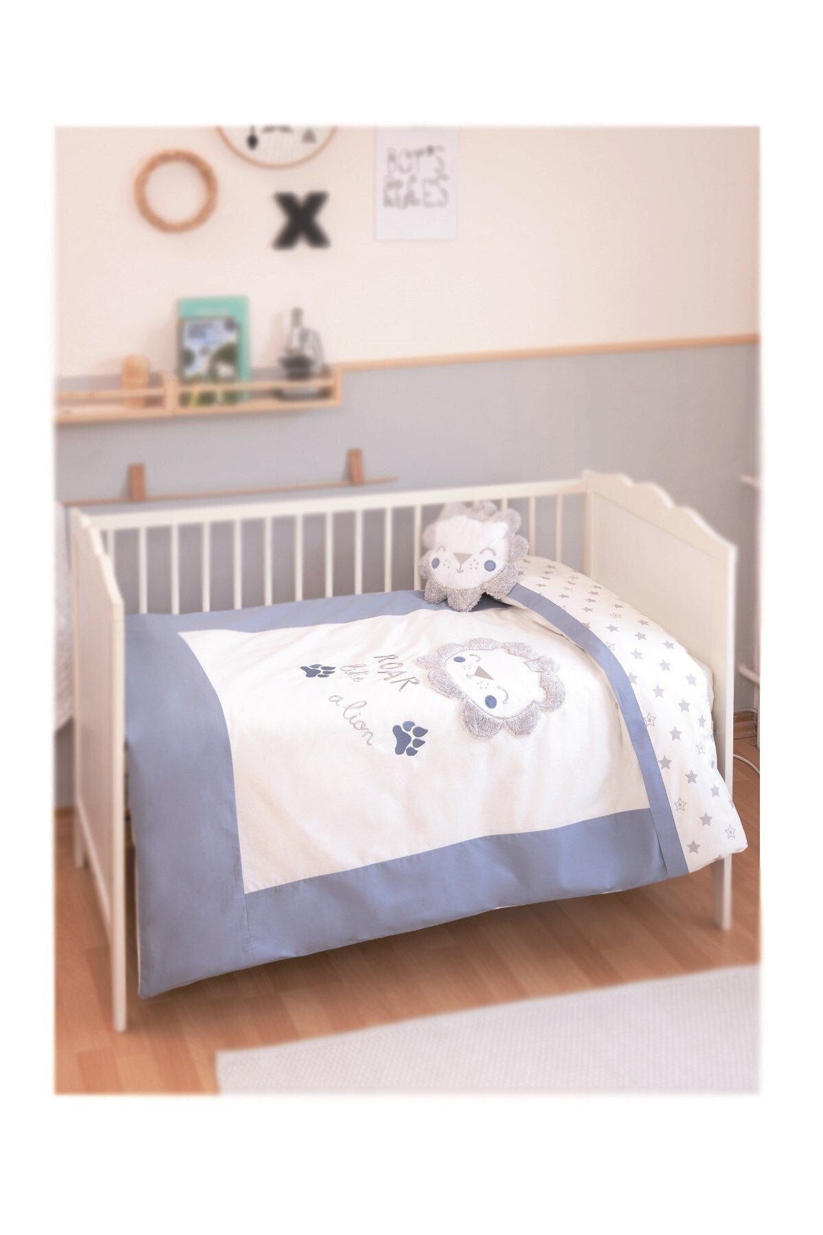 Baby Boy Lion Lion Pattern Duvet Cover Set