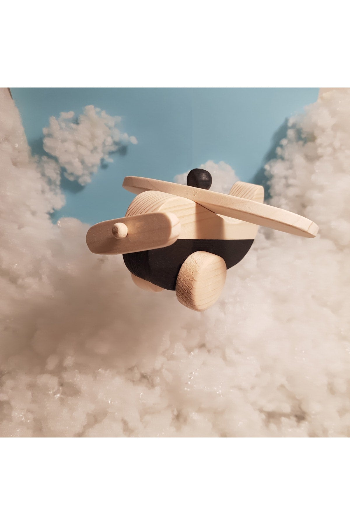 Handmade Wooden Toy Airplane, Educational, Creative, Vintage And Natural And Safe Wooden Baby Toy