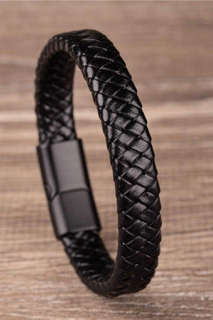 Magnet Genuine Leather Men'S Bracelet