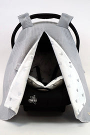 Gray Mickey Mouse Stroller Cover And Cushion