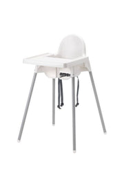 Unisex White Antelope Highchair With Tray