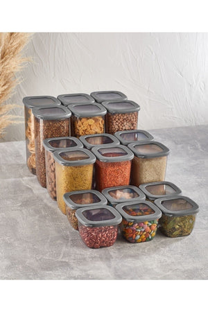 18 Pcs Vipahmet Beach Storage Container (6X1750Ml 6X1200Ml 6X550Ml) Vp-054