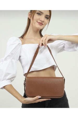 Women'S Bag Tan Color Covered Baguette Bag Classico Baguette Model
