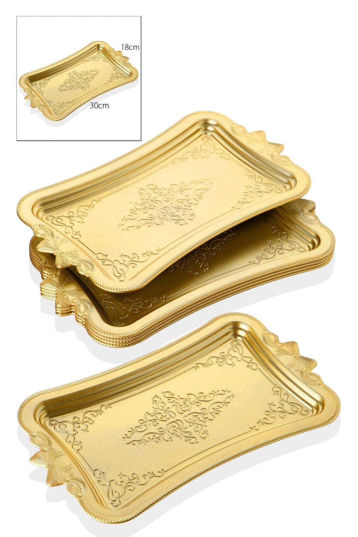 6 Coffee Serving Trays (Plastic)