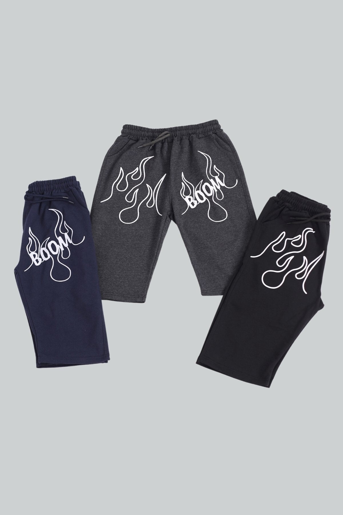 3-pack Boom Printed Boy Capri / Bermuda