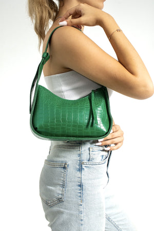 Women'S Crocodile Baguette Bag