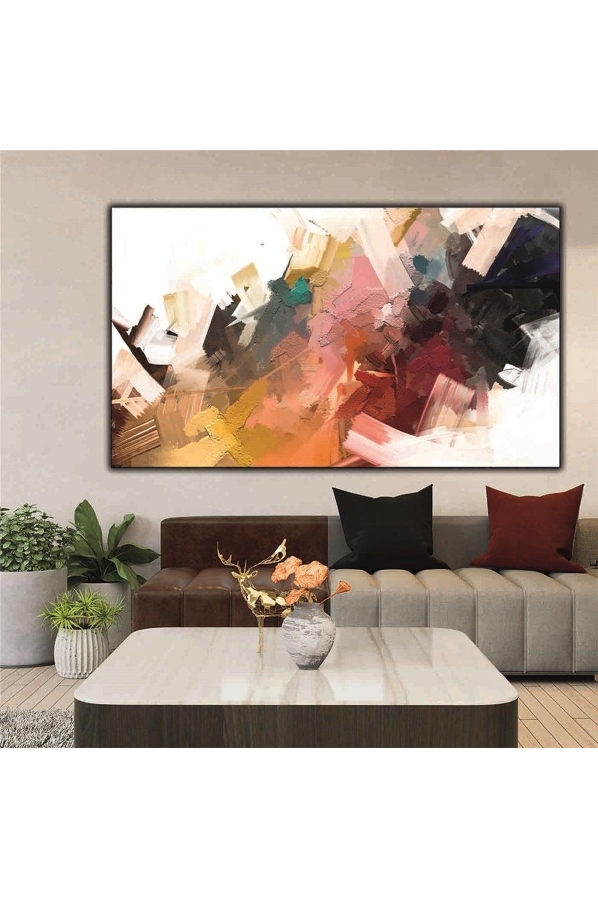 Abstract Colorful Oil Paint Textured Painting - Swordslife