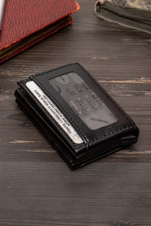 Mechanism Men'S Leather Wallet