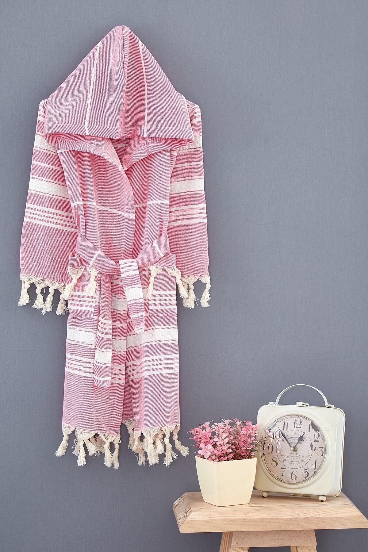 Peshtemal Kids Bathrobe Pink - Swordslife