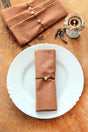 6 Pack Brown Cotton Fabric Service Serving Napkin - Swordslife