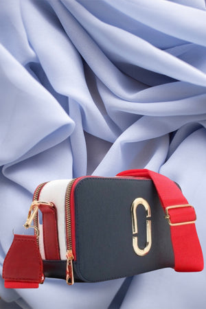 Women'S Canta Navy Blue Quality Sport Stylish Crossbody Shoulder Bag With Two Compartment Pockets (Small Size)