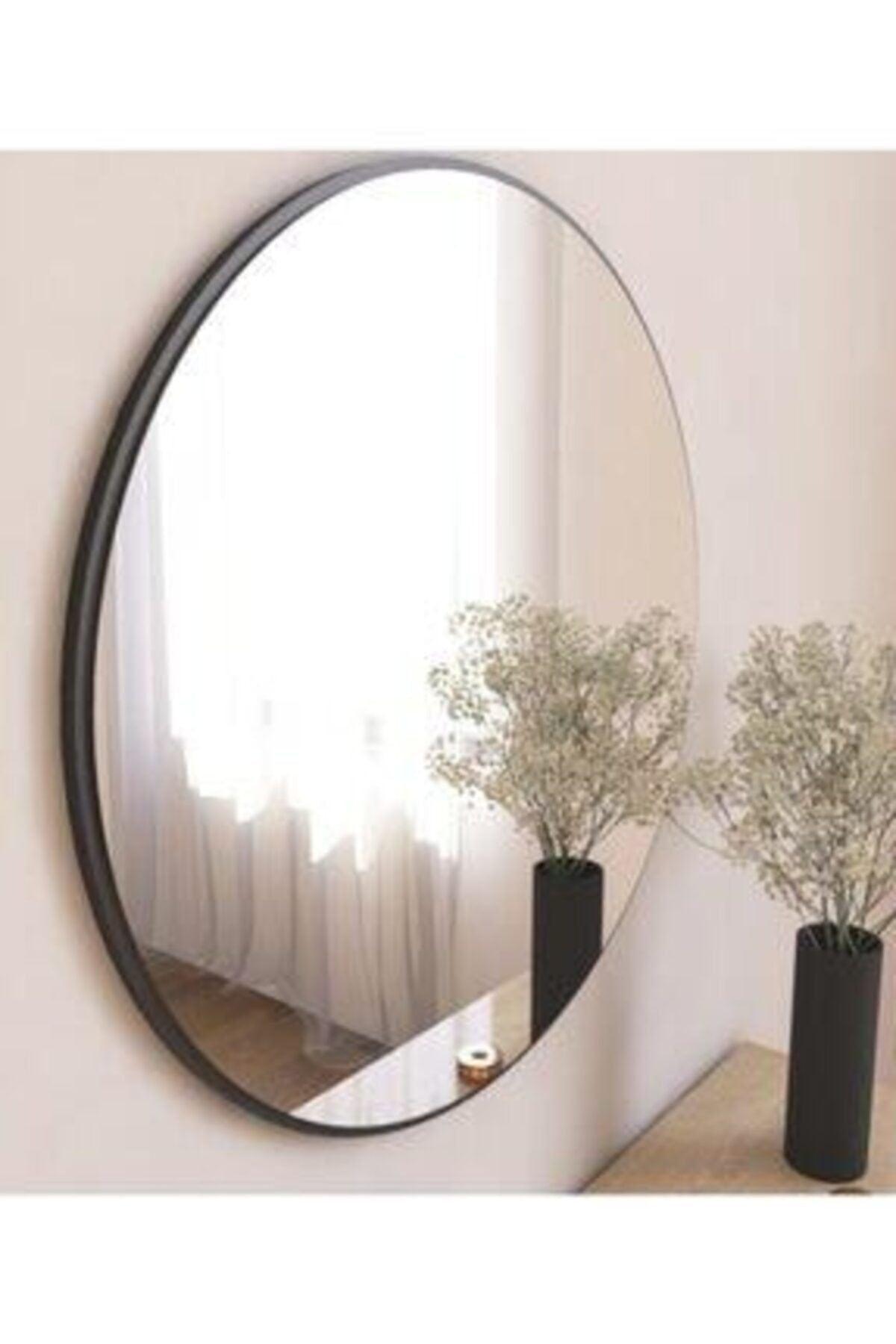 Decorative Black Round Wall Mirror Wall Mirror Console Mirror 60*60 - Swordslife