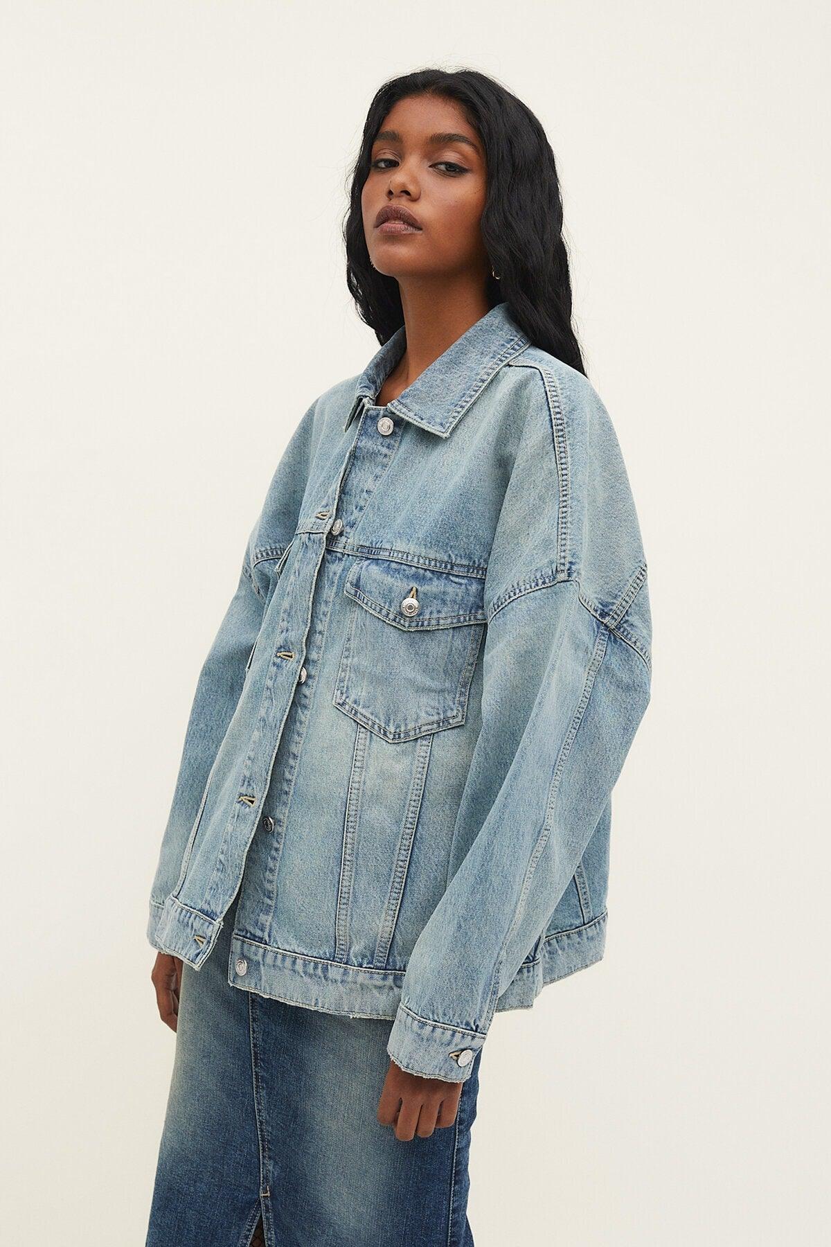 Oversize Denim Jacket - Swordslife