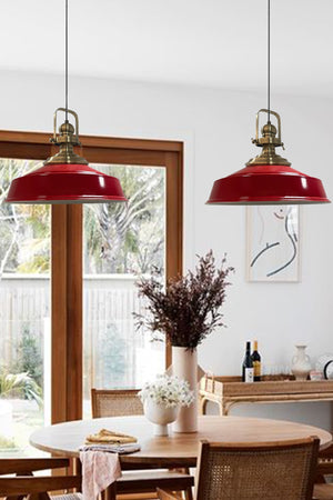 Red Noble Double Chandelier Antique Headboard Retro Pendant Lamp Kitchen Living Room Cafe Chandeliers