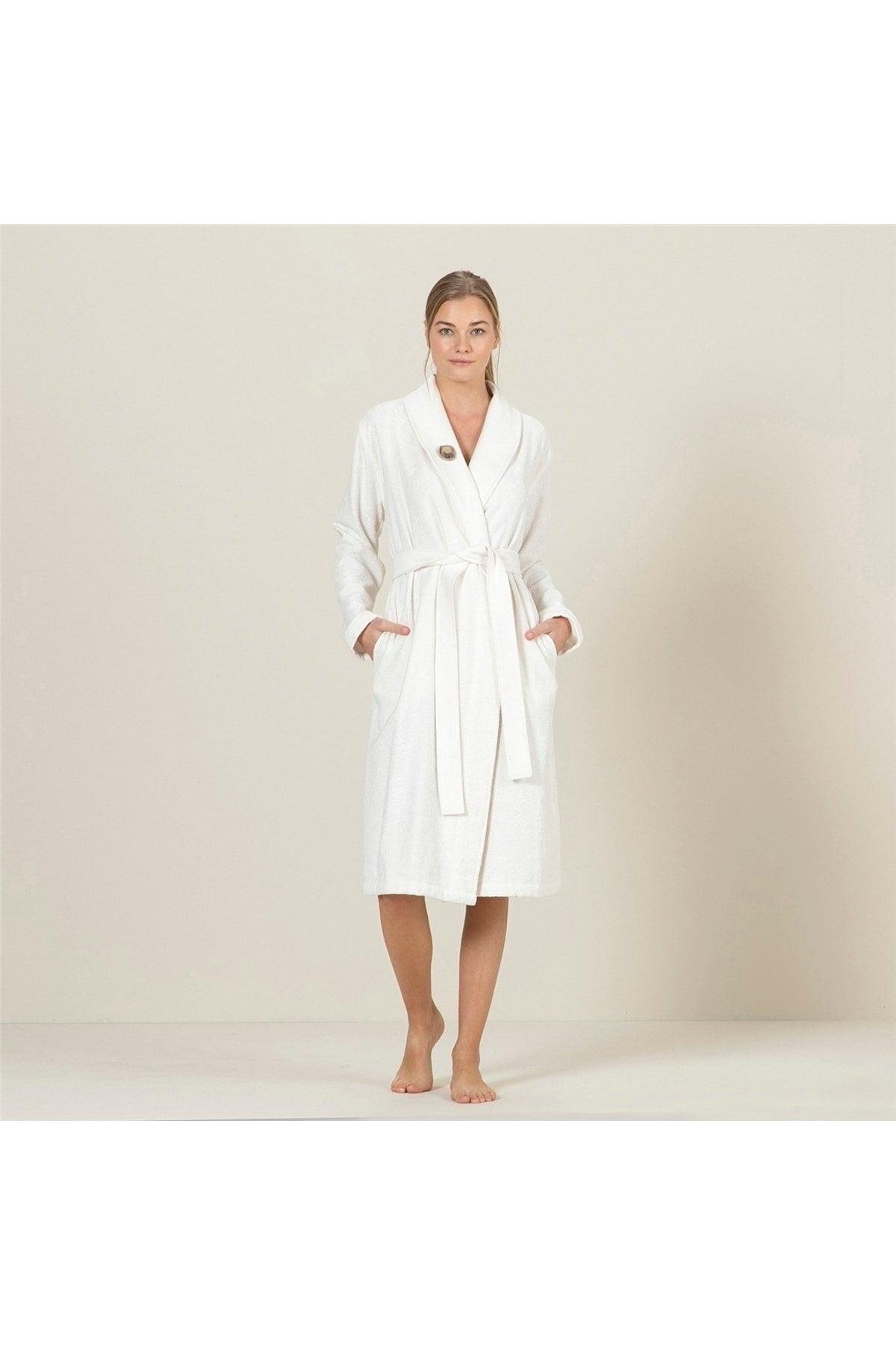 Isla Women's Bathrobe Ecru - Swordslife