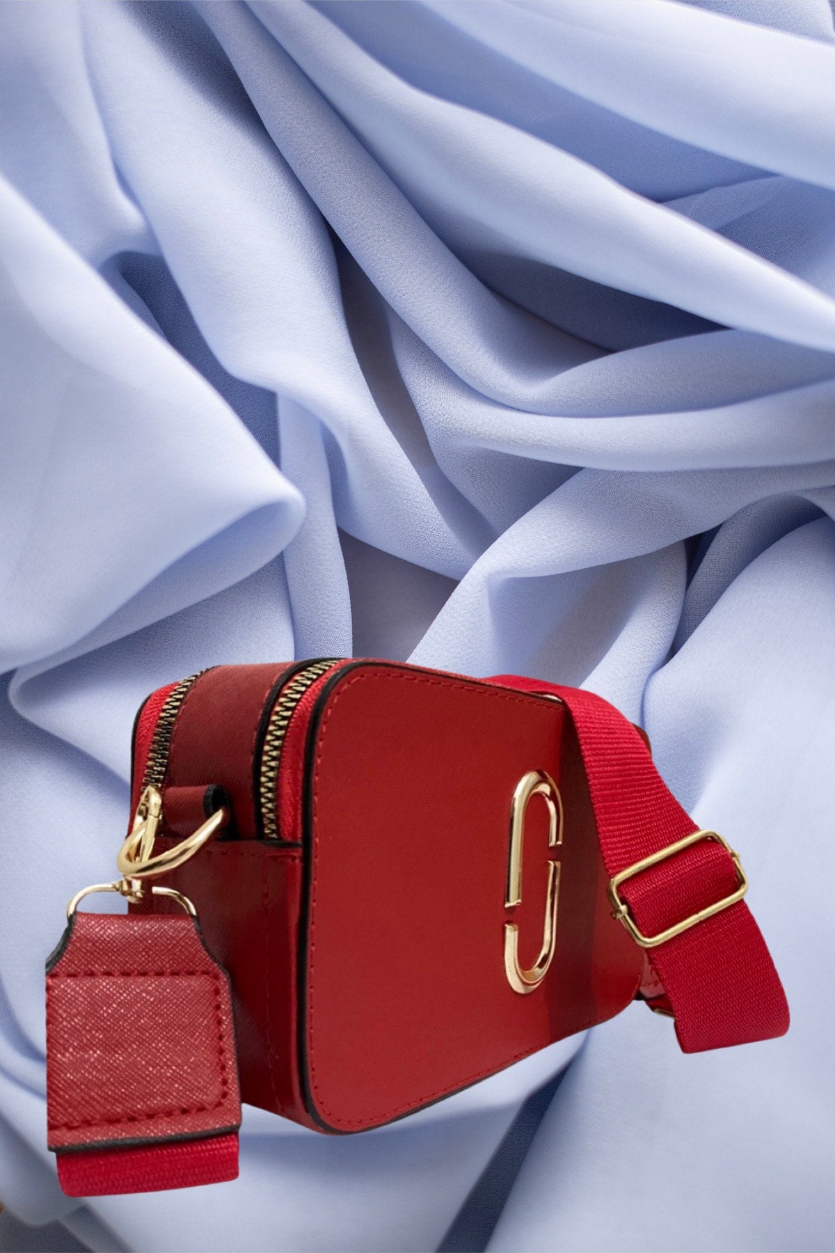 Women'S Canta Red Quality Sport Stylish Crossbody Two Compartment Pocket Shoulder Bag (Small Size)