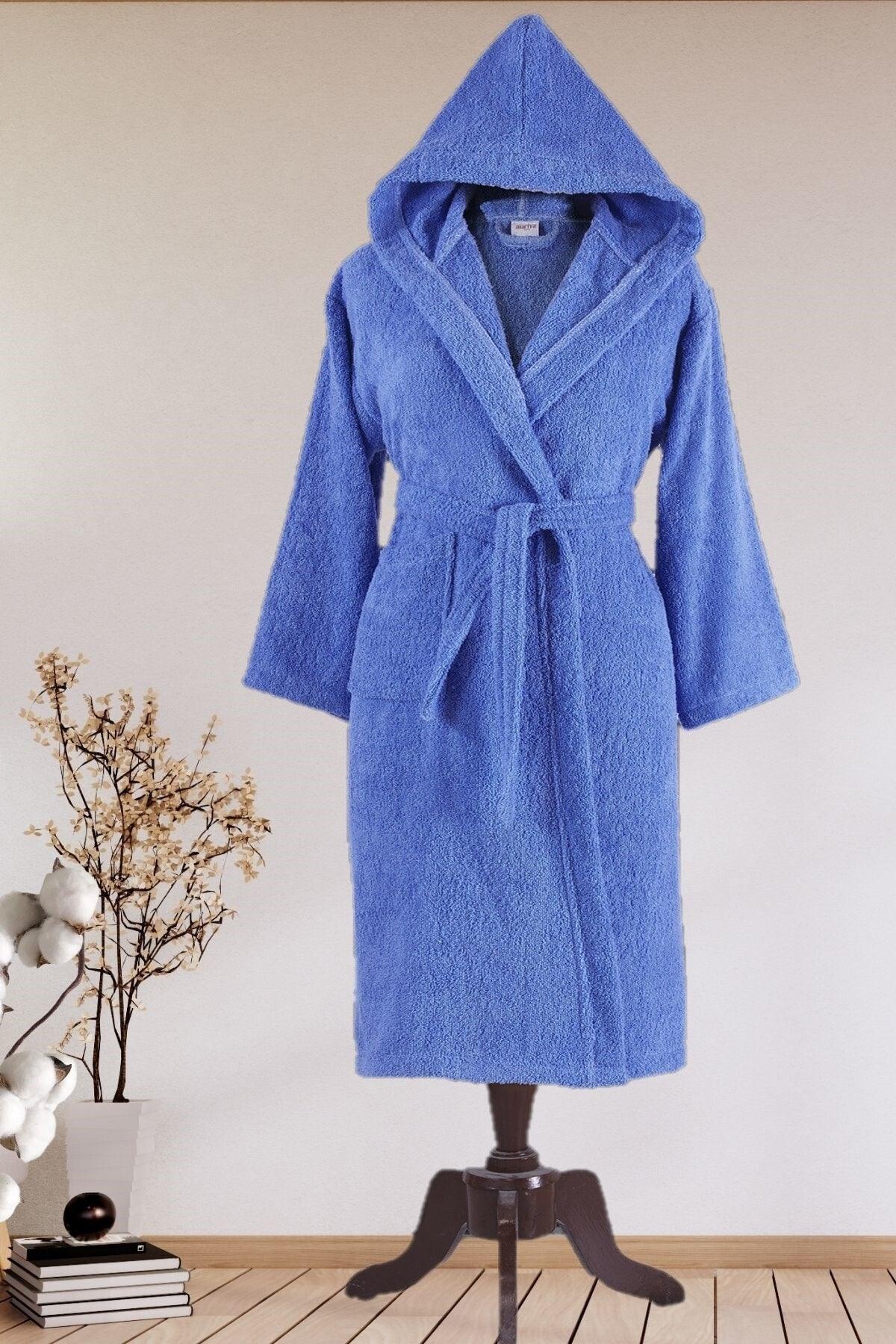 Hooded Bathrobe Blue - Swordslife