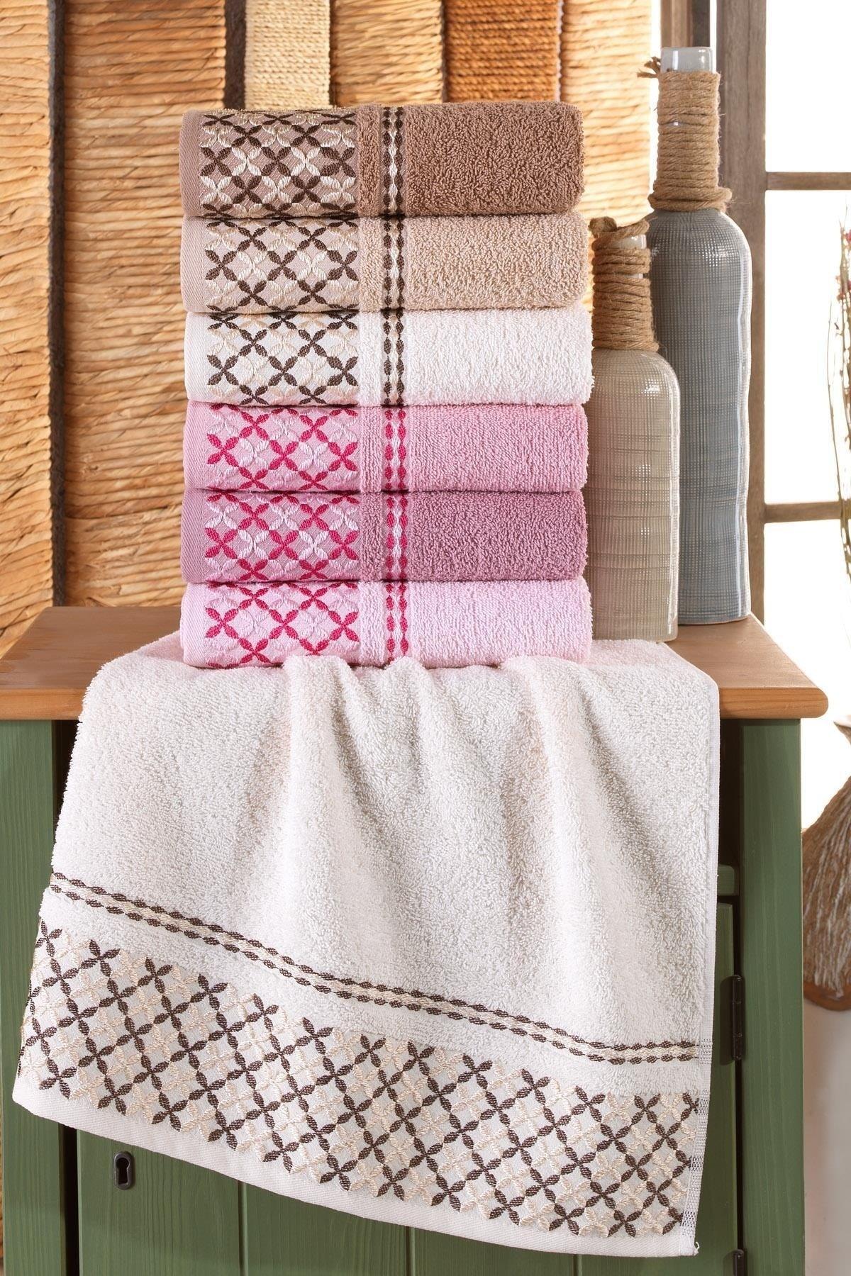 Plaid 50x90 Cm 6 Pcs Antibacterial Hand And Face Towel | Cotton - Swordslife