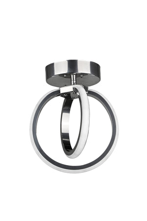Sezen Led Ceiling Mounting Single Chandelier Chrome