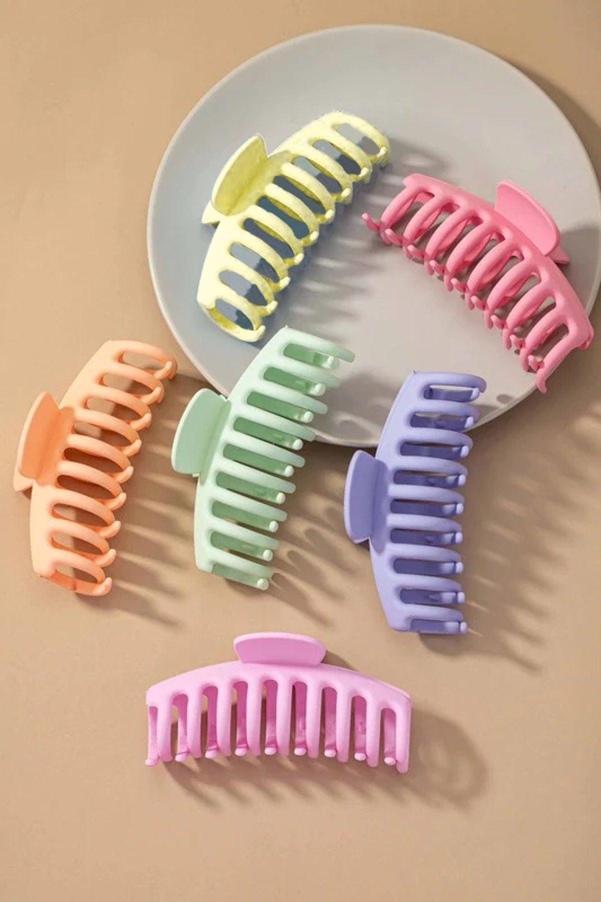 Women's 6-Piece Colorful XL Clasp Set - Swordslife